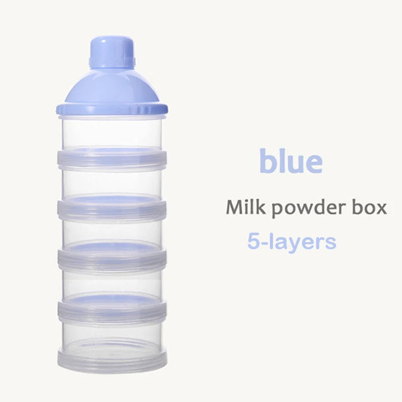 DEDOMON Portable Milk Powder Dispenser 5 Layers Blue