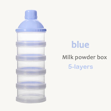 DEDOMON Portable Milk Powder Dispenser 5 Layers Blue