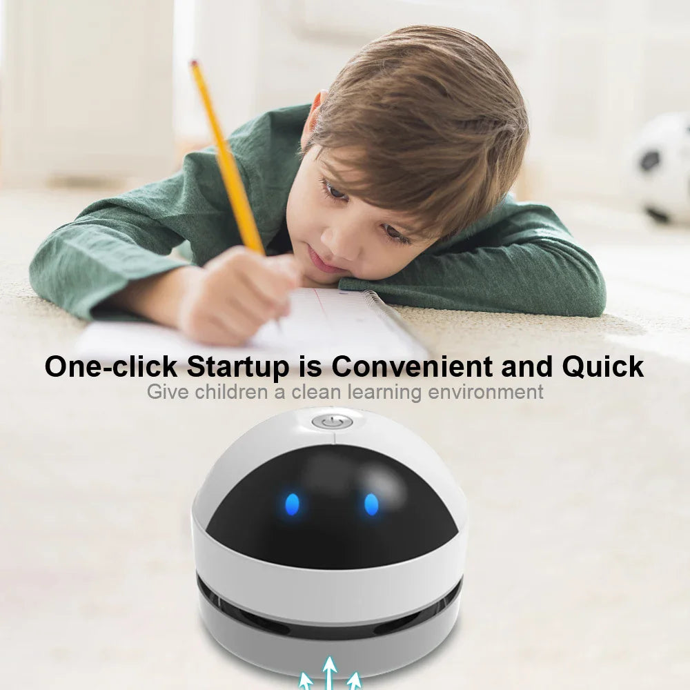 Desk Dust Vacuum &ndash; Cute and Compact USB Charging Cleaner