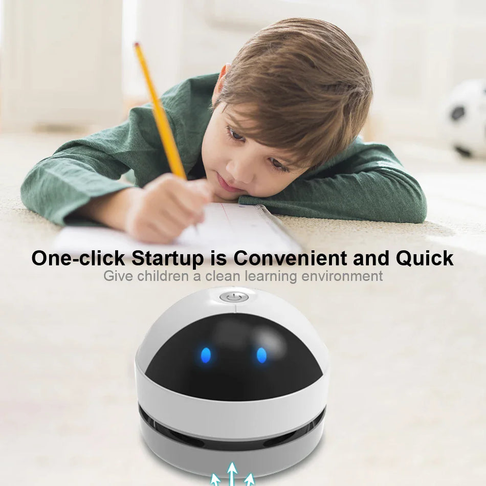 Desk Dust Vacuum &ndash; Cute and Compact USB Charging Cleaner