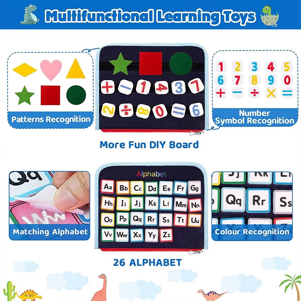 20-in-1 Montessori Toddler Busy Board &ndash; Sensory Play