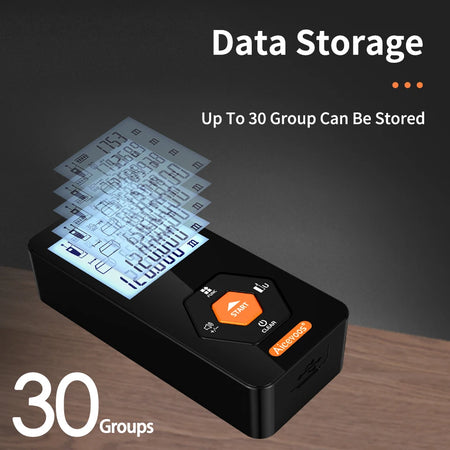 Aicevoos Rechargeable Digital Laser Rangefinder - Accurate Distance Meter up to 120M