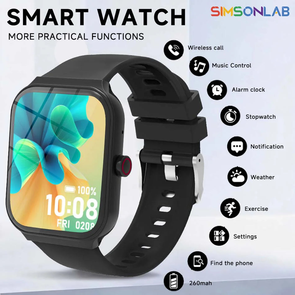 Smartwatch 1.83 Inch Screen With Wireless Calls, HD Sound, Voice Assistant
