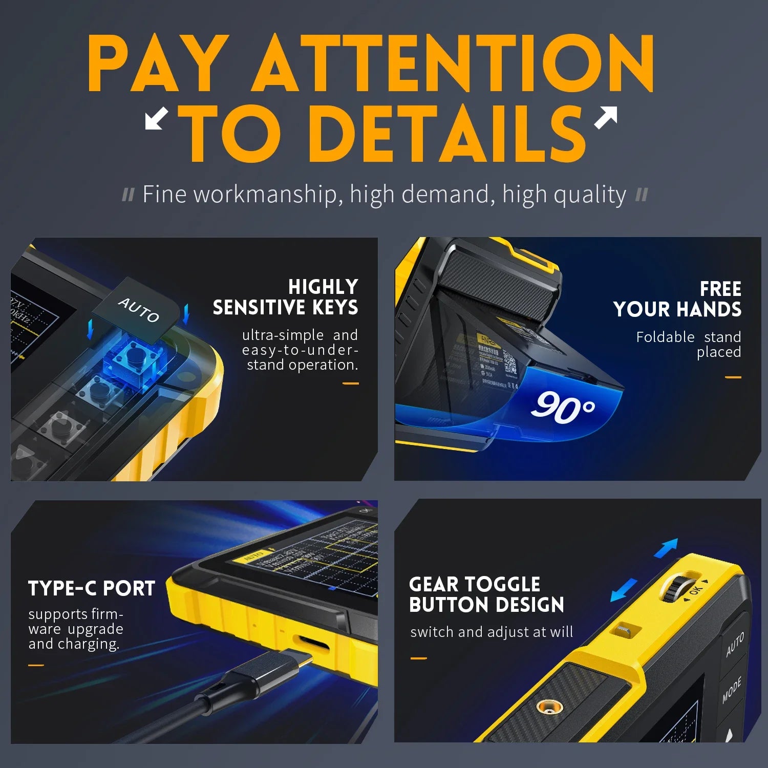 FNIRSI DSO152 Professional Handheld Digital Oscilloscope &ndash; High Sampling Rate and Wide Bandwidth