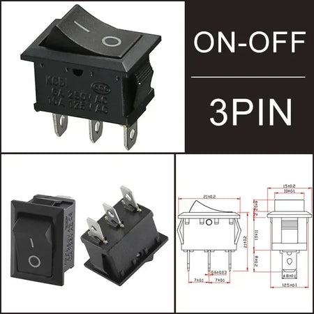 KCD1 Snap-in Boat Rocker Switch &ndash; Reliable ON/OFF Control