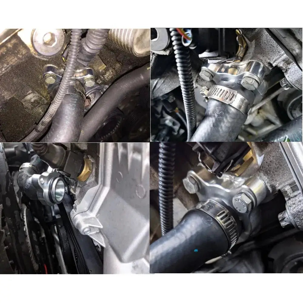 Aluminum Water Hose Fitting Replacement For BMW N54 335i 335 11537541992 11537544638 N54 N53 N52 Engines TF-1019 by InterCyprus Trading Ltd