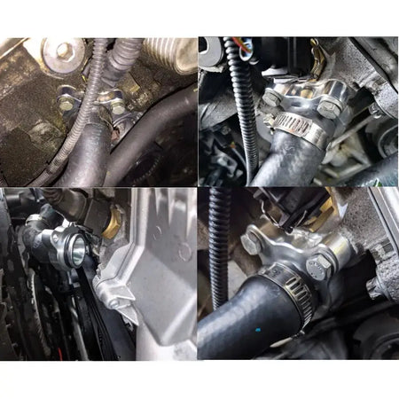 Aluminum Water Hose Fitting Replacement For BMW N54 335i 335 11537541992 11537544638 N54 N53 N52 Engines TF-1019 by InterCyprus Trading Ltd