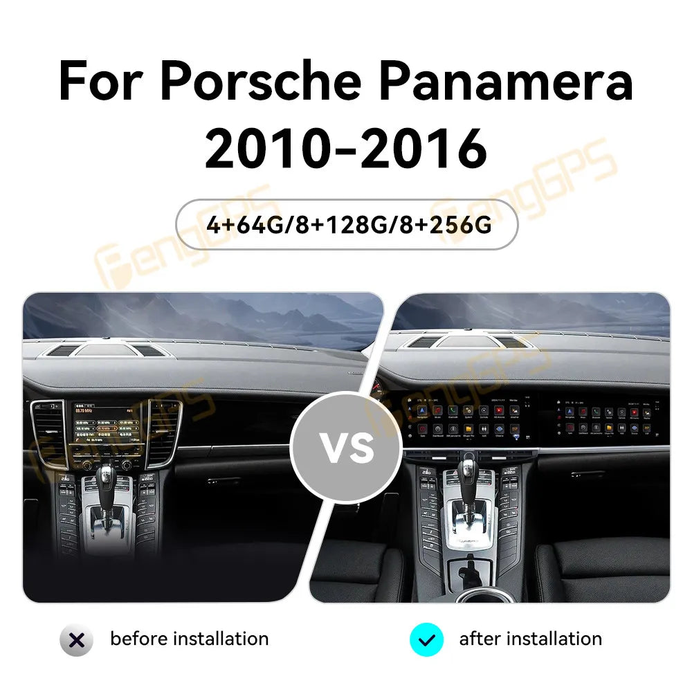 Panamera 12.3 Inch Dual Screen CarPlay &ndash; Upgraded DSP