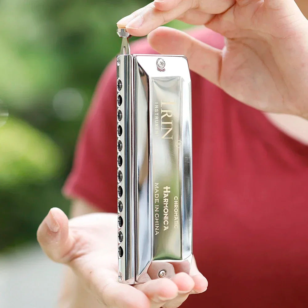 IRIN 12 Hole 48 Tone Harmonica &ndash; Chromatic Switch Pro