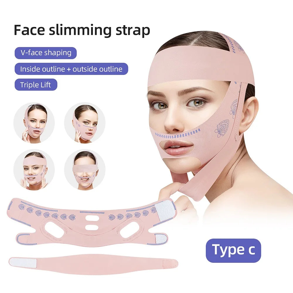 Reusable Face Slimming Bandage &ndash; V Line Face Shaper for Chin and Cheek Lift Type C