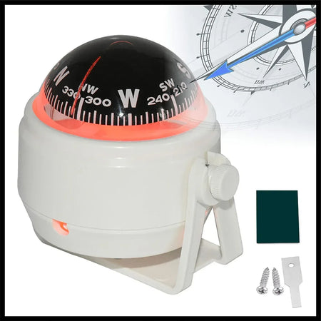 Mairne Boat Compass &ndash; Clear Analog Display For Outdoors