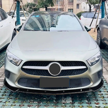 Mercedes A Class Bumper Lip Splitter Diffuser Guard ABS