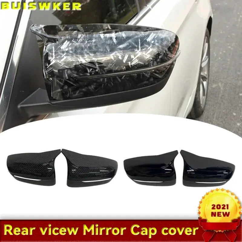 Side Rearview Wing Mirror Cover Caps For BMW 4 5 7 8 Series G11 G12 G14 G15 G16 G22 G23 G24 G30 G31 G38 ABS Gloss Black by InterCyprus Trading Ltd