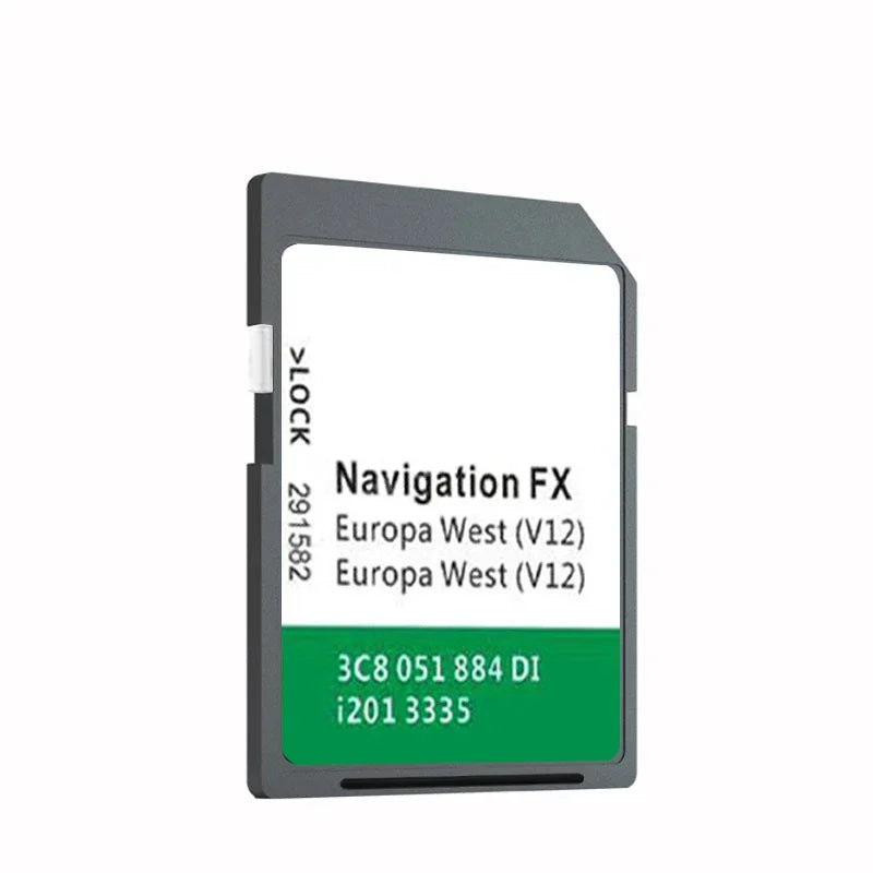 FX V12 West RNS310 SD Card For VW Sharan - Europe Maps