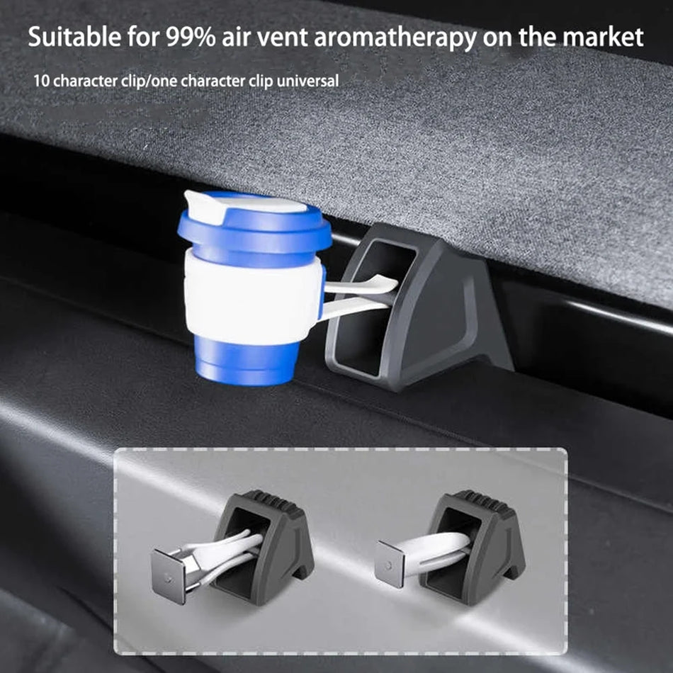 Aromatherapy Vent Clip Adapter Bracket For Tesla Model Y Juniper And Model 3