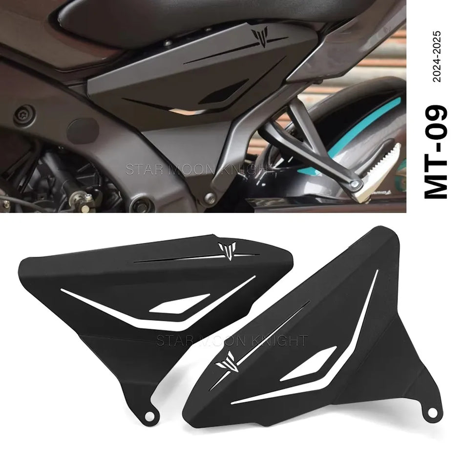 Yamaha MT-09 Alumiininen Täytepaneelisetti Kehyksen Sivupaneeleille, Suojatut Koristekannet