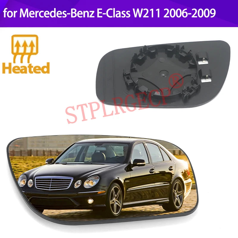 Cristal del Espejo Lateral Calefaccionado para Mercedes-Benz Clase E W211 S211 2006-2009