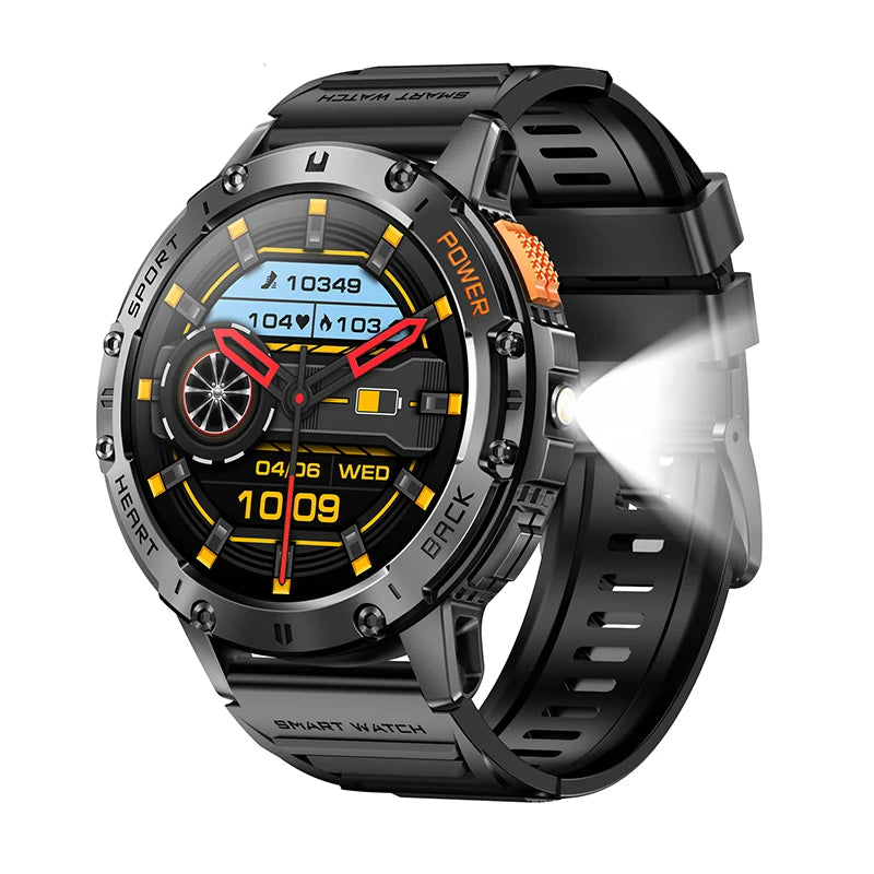 Android iOS AMOLED Smart Watch Men &ndash; Ultra Lightweight black