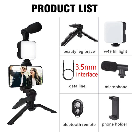 Smartphone Vlogging Kit 3.5mm interface