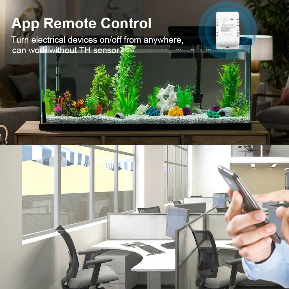 Tuya Smart WiFi Temperature Switch Sensor with Relay Output for Alexa and Google Home