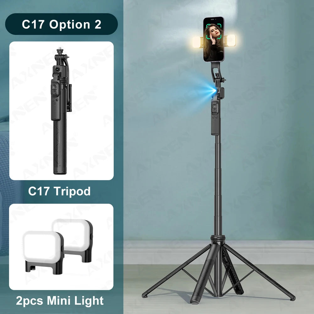 C17 Tripod for Mobile Phone Camera &ndash; 360 Degree Rotation with Wireless Remote C17 0ption 2 / CHINA