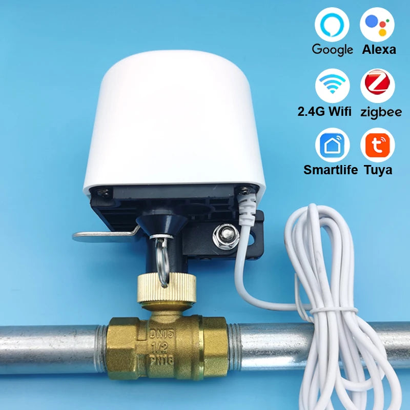Pametni WiFi Zigbee vodni ventil s časovnikom, 1/2 3/4 1-palčni, deluje z Alexo
