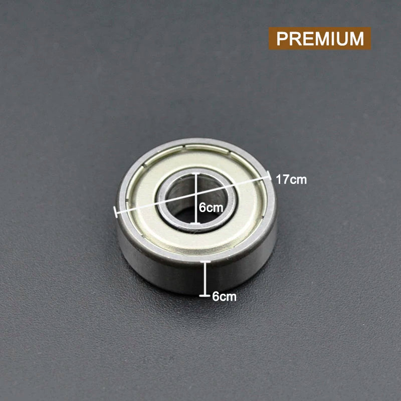 606ZZ 6x17x6mm Deep Groove Ball Bearing &ndash; High Precision 606 ZZ Premium / CHINA / 10Pcs