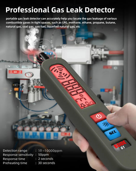 BSIDEC G1 Combustible Gas Detector &ndash; LCD Display, Portable