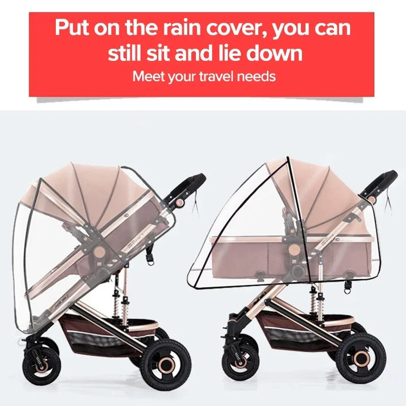Universal Waterproof Pram Rain Cover for All-Season Protection