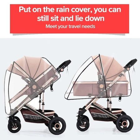 Universal Waterproof Pram Rain Cover for All-Season Protection