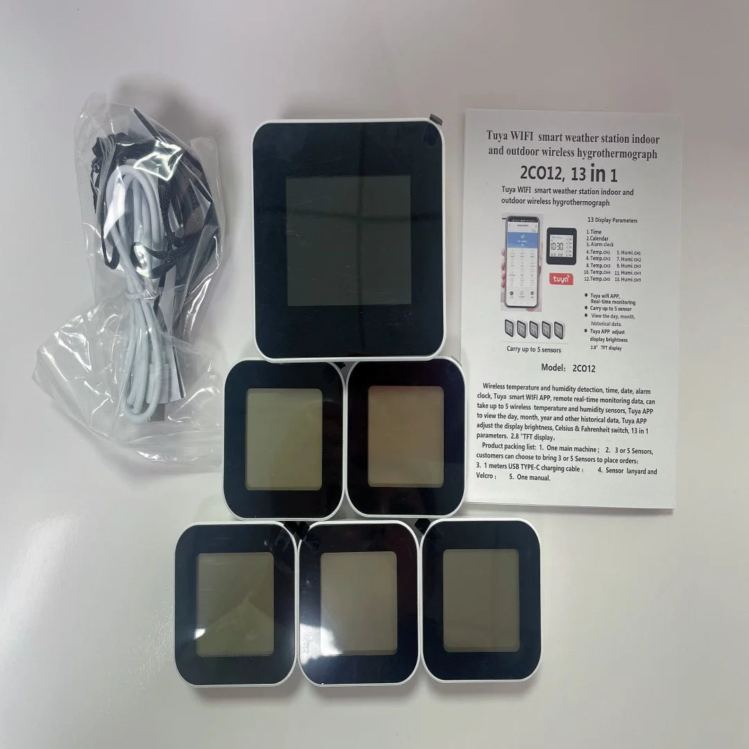 2CO12 &ndash; Indoor Outdoor WiFi Weather Station With Humidity
