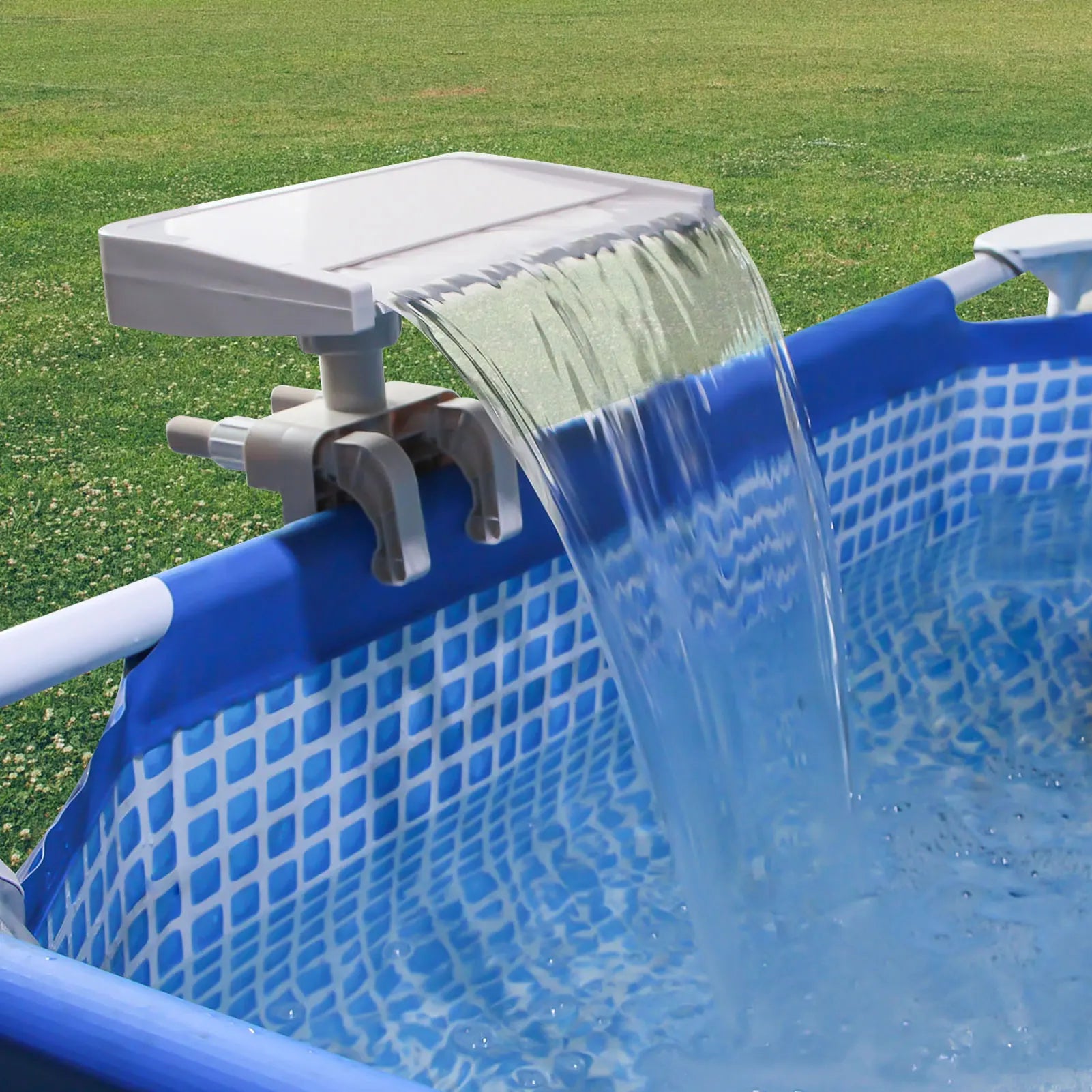 Pool Waterfall &ndash; Detachable PVC Spillway Fountain Upgrade