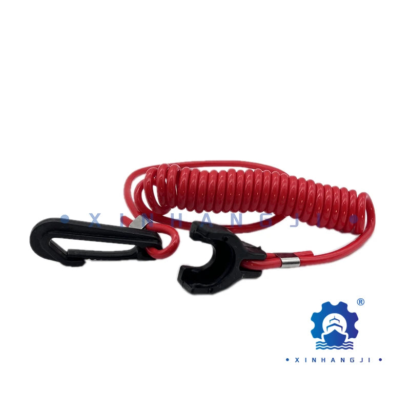 OMC Johnson Evinrude Ignition Switch &amp; Key Assembly with Safety Lanyard