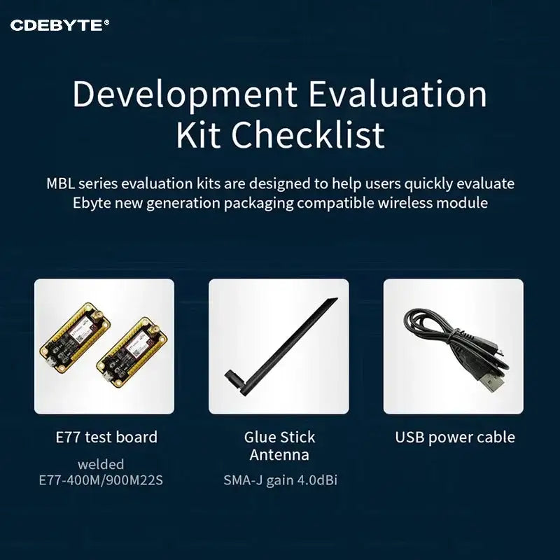 STM32 Development Board Kit For E77 400M22S USB LoRa Module