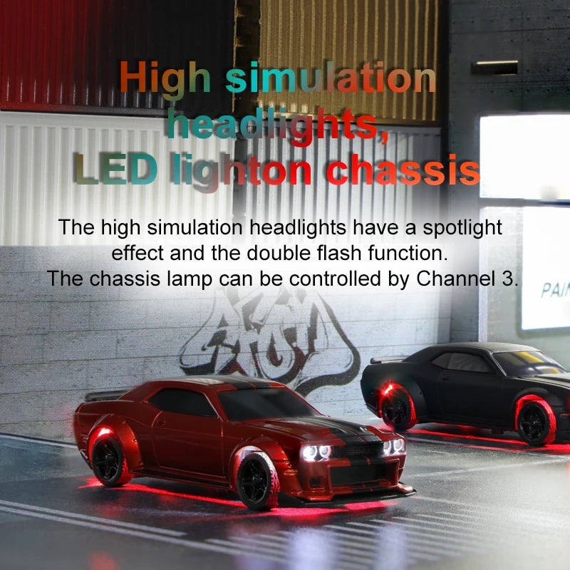 1:76 C75 Mini RC Drift Car RTR 2.4G &ndash; Simulated Headlights