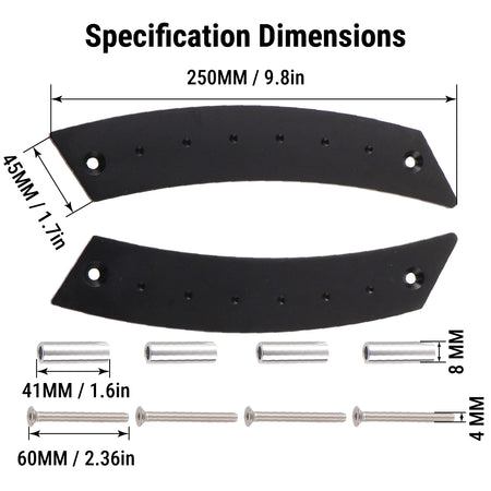 Interior Door Pull Handles Aluminum for VW Beetle 1998-2010 by InterCyprus Trading Ltd