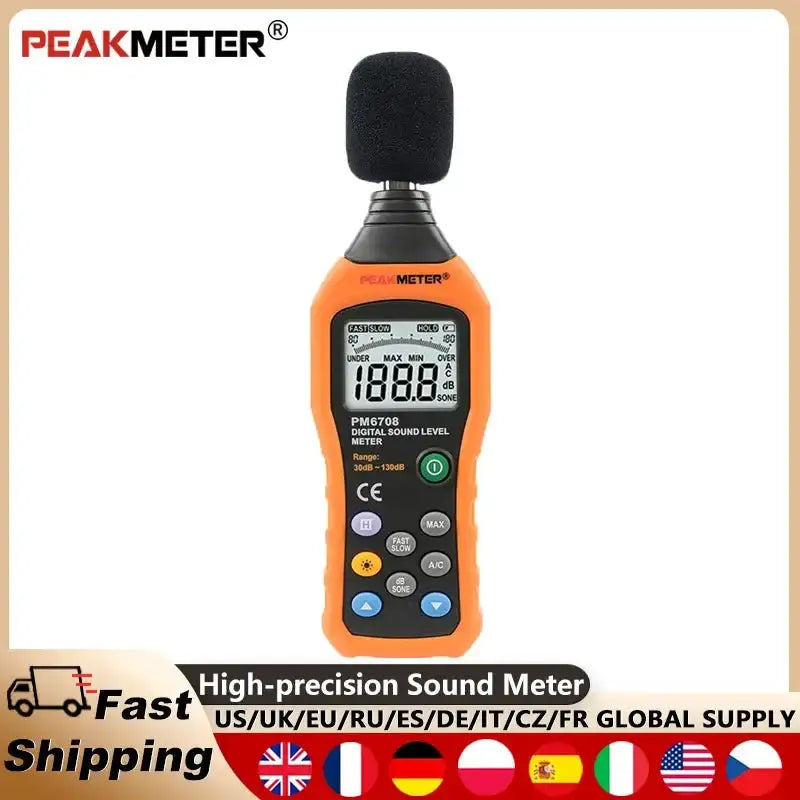 PeakMeter PM6708 Digital Sound Level Meter 30 130 dB