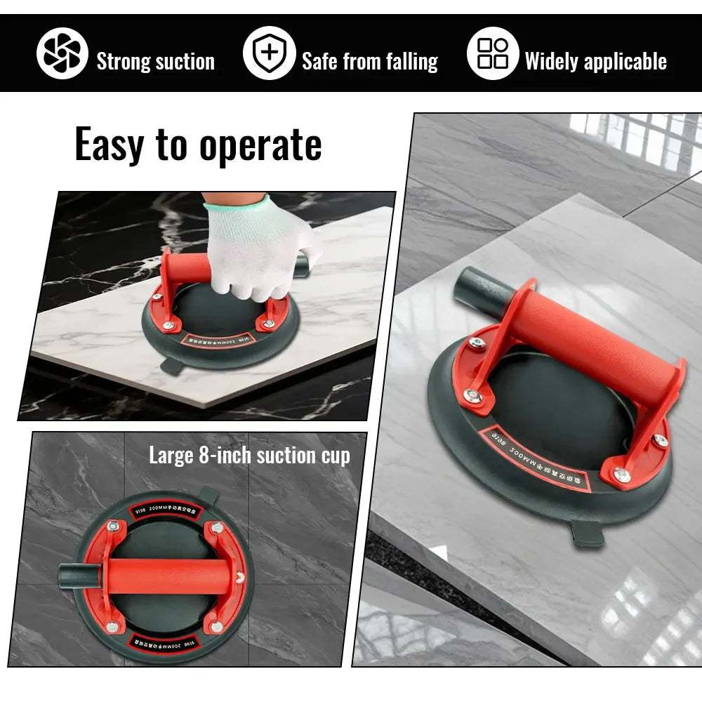8 Inch Vacuum Suction Cup 200kg &ndash; Heavy Lift For Tile Glass
