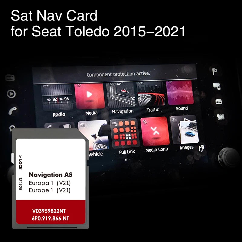For Seat Toledo AS V21 SD Map 2015-2021 &ndash; New Update CHINA / Toledo 2015-2021