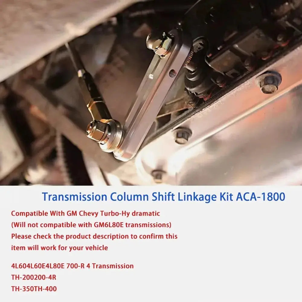 ACA-1800 Adjustable Column Shift Linkage Kit for GM TH-200, 200-4R, TH-350, TH-400, 4L60, 4L60E, 4L80E & 700-R4 Transmission by InterCyprus Trading Ltd