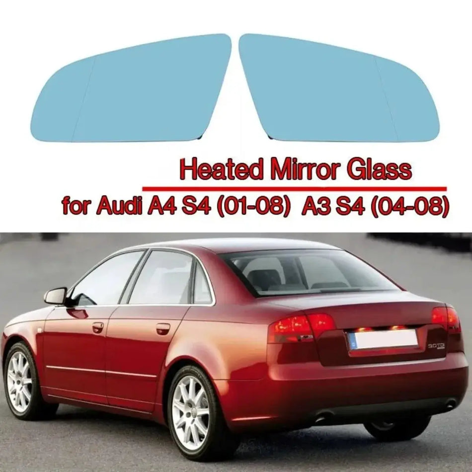 Heated Side View Mirror Glass For Audi A3 S3 A4 S4 A6 C6 by InterCyprus Trading Ltd