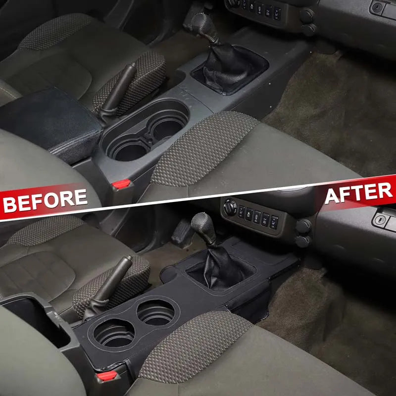 Adesivo Preto para Tampa do Console Central Nissan Frontier 2013 2021