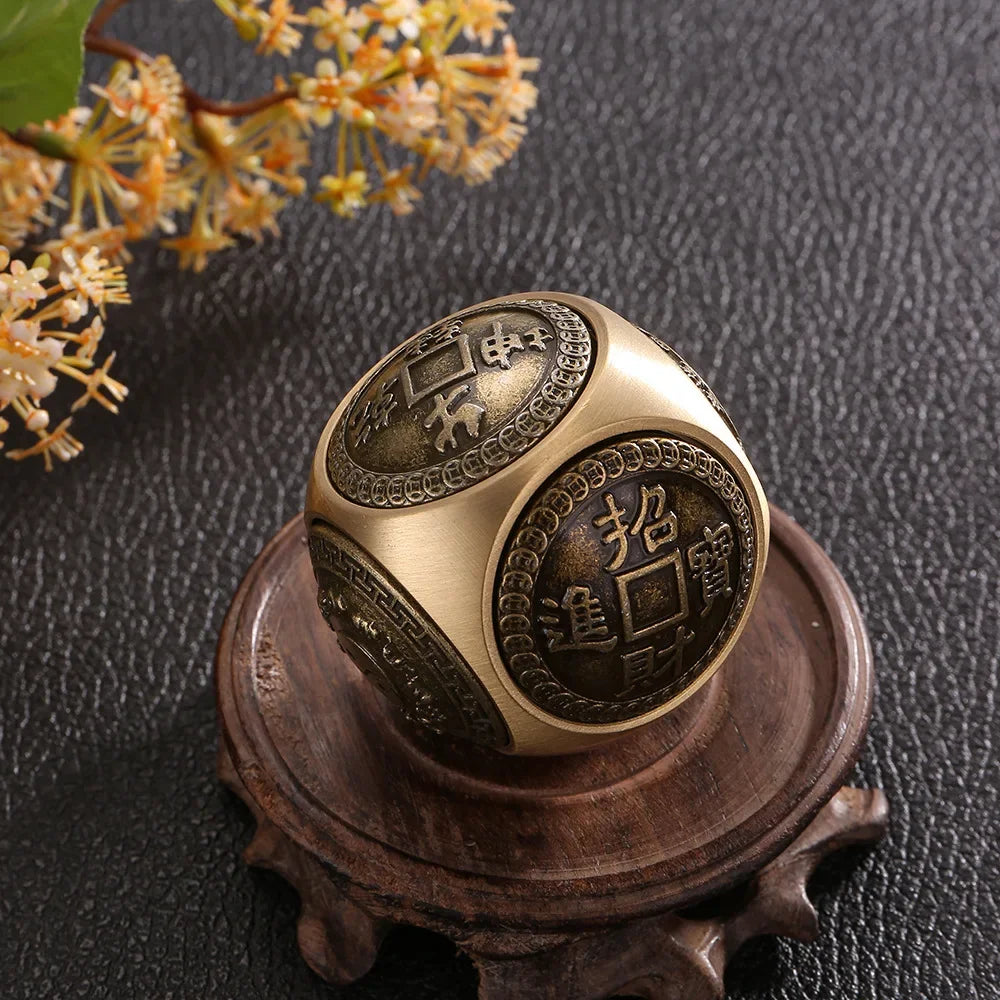 Six-Faced Blessing Money Fidget Spinner - Stress Relief Toy B / CHINA