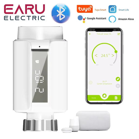 Tuya Smart Bluetooth Radiator Actuator with Programmable Thermostat