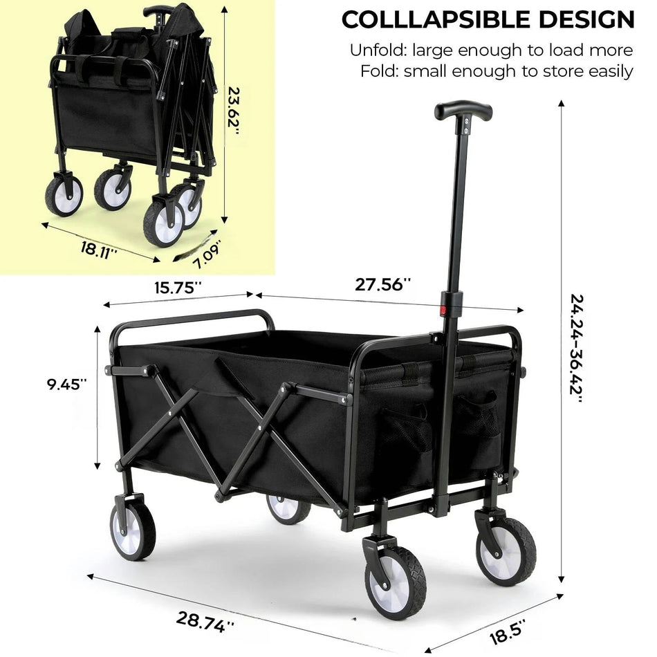 Складная тележка для кемпинга, портативная утилитарная тележка