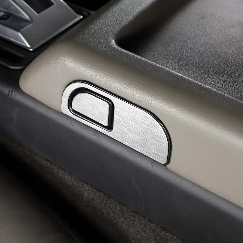 Caja de reposabrazos para Hummer H2 2003-2007 Interruptor de aluminio plateado