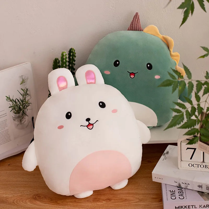 40cm Kawaii Plush Animal Pillow - Penguin, Pig, Rabbit, Panda, Crab