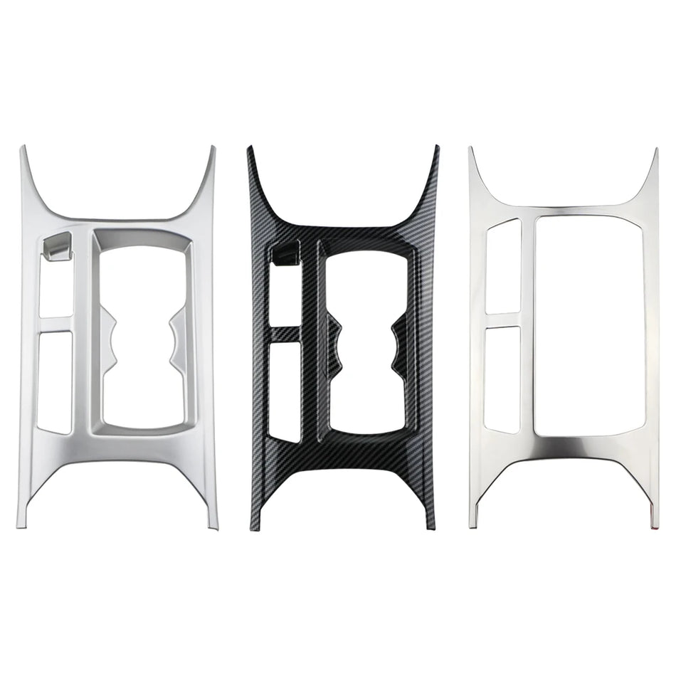 Αυτοκόλλητο Πάνελ Θήκης Ποτηριών Volkswagen T-Roc ABS Ανοξείδωτο Ατσάλι Ασημί Μαύρο