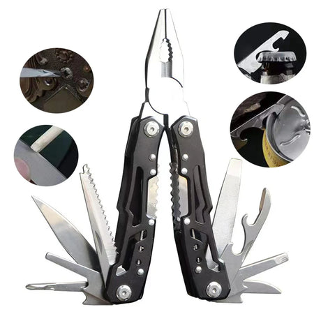 Pocket Mini Multitool Pliers with Knife and Screwdrivers