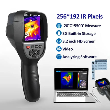 Advanced 2023 GW256 Infrared Thermal Imager Handheld Thermometer for Floor and Wall Heating Systems HT-18 Plus